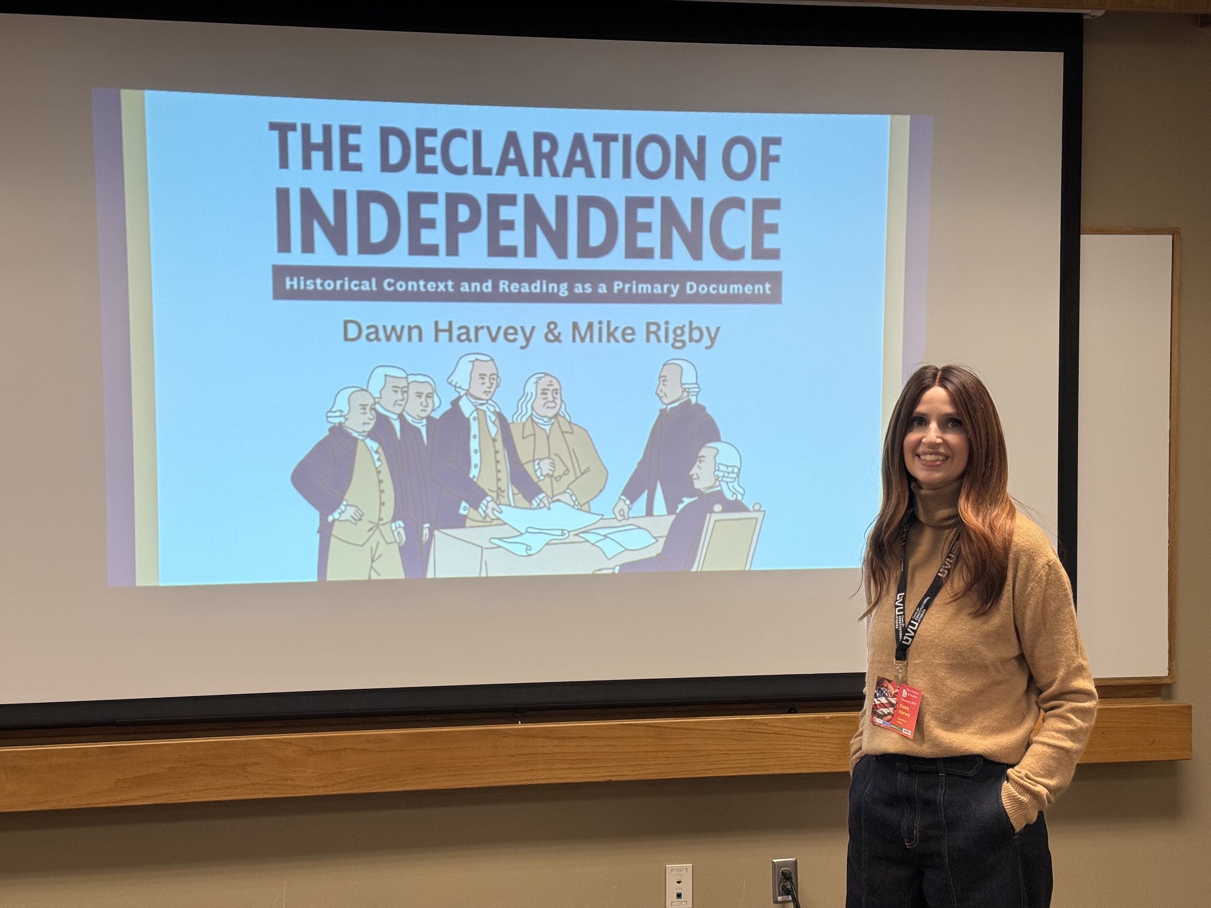 Dawn teaching We the People program